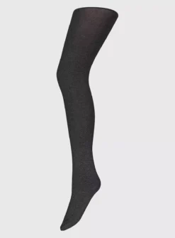Grey Marl Velvet Touch 100 Denier Tights - M/L