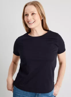 Black Regular Fit Crew Neck T-Shirt - 20 9 Black Regular Fit Crew Neck T-Shirt - 20 -Cheap Zest Garb Store tuc140290206 Black R Z001A