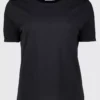 Black Regular Fit Crew Neck T-Shirt - 20