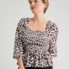 Mono Animal Print Bardot Top - 10 -Cheap Zest Garb Store tuc140645599 Mono R Z001A