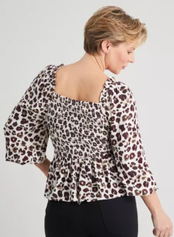 Mono Animal Print Bardot Top - 18 -Cheap Zest Garb Store tuc140645636 Mono R Z004A