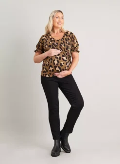 MATERNITY Giant Leopard Print Wrap Top 16 7 MATERNITY Giant Leopard Print Wrap Top 16 -Cheap Zest Garb Store tuc141248923 Multi20Coloured R Z002A