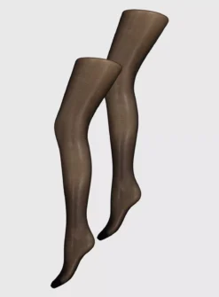 Secret Shaping Black Tummy Control Tights 2 Pack XL