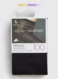 Secret Shaping Black 100 Denier Opaque Tights M -Cheap Zest Garb Store tuc141366743 Black R Z001A