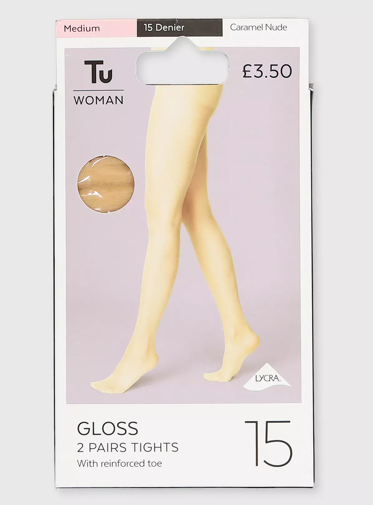 Caramel Nude 15 Denier Gloss Tights 2 Pack XL 3 Caramel Nude 15 Denier Gloss Tights 2 Pack XL