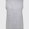 Grey High Neck Coord Knitted Vest Top With Wool - 16 -Cheap Zest Garb Store tuc141384562 Grey R Z003A