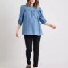 MATERNITY Blue Denim Blouse - 12 2 MATERNITY Blue Denim Blouse - 12 -Cheap Zest Garb Store tuc141399351 Mid20Denim R Z002A