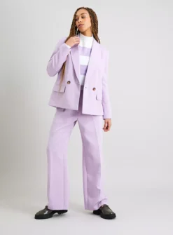 Lilac Wide Leg Coord Trousers - 16R -Cheap Zest Garb Store tuc141473485 Lilac R Z002A