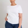 White Crew Neck Regular Fit T-Shirt - 22 -Cheap Zest Garb Store tuc141586172 White R Z001A