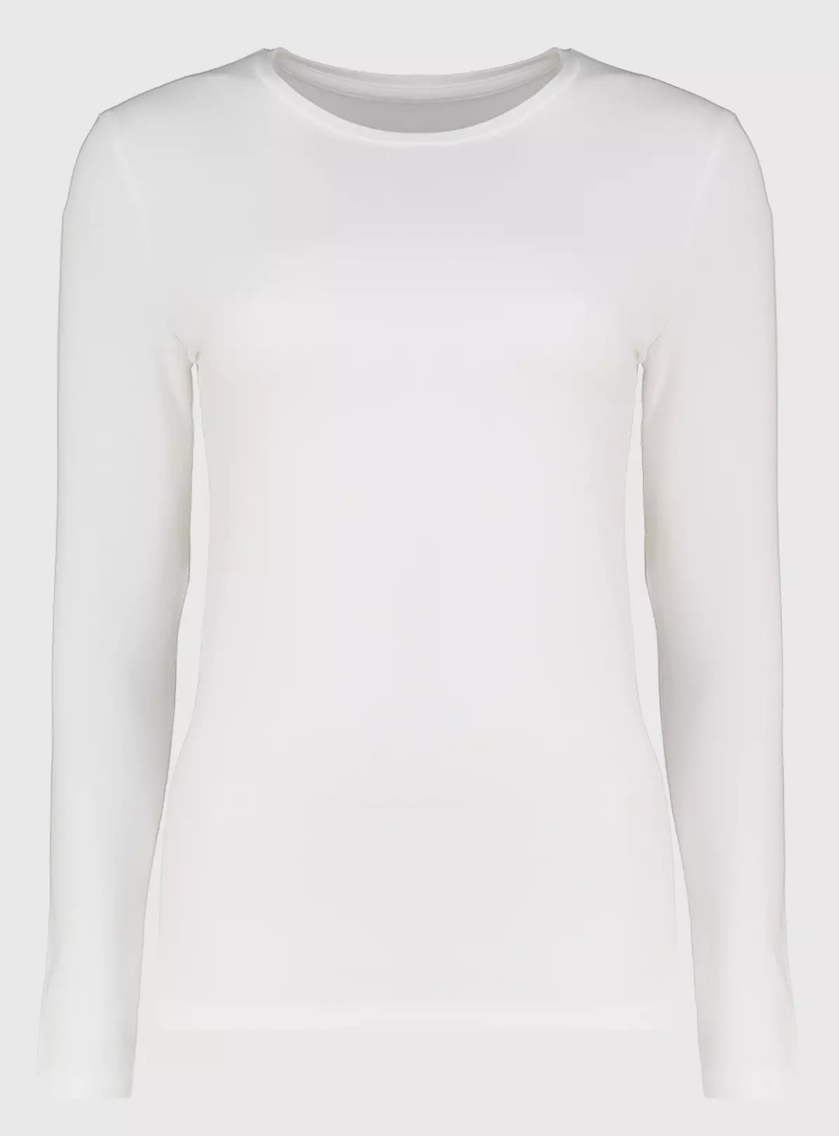 White Slim Fit Long Sleeve Top 26 5 White Slim Fit Long Sleeve Top 26 - Image 3
