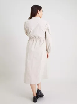 Ecru Cord Shirt Dress - 14