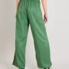Green Satin Jacquard Coord Trousers - 12R -Cheap Zest Garb Store tuc141632714 Green R Z004A