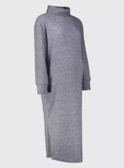 MATERNITY Grey Soft Touch Roll Neck Jumper Dress - 16 -Cheap Zest Garb Store tuc141690244 Grey R Z003A