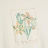 Cream Les Fleurs Relaxed Longline T-Shirt - 18 -Cheap Zest Garb Store tuc142020074 Cream R Z004A