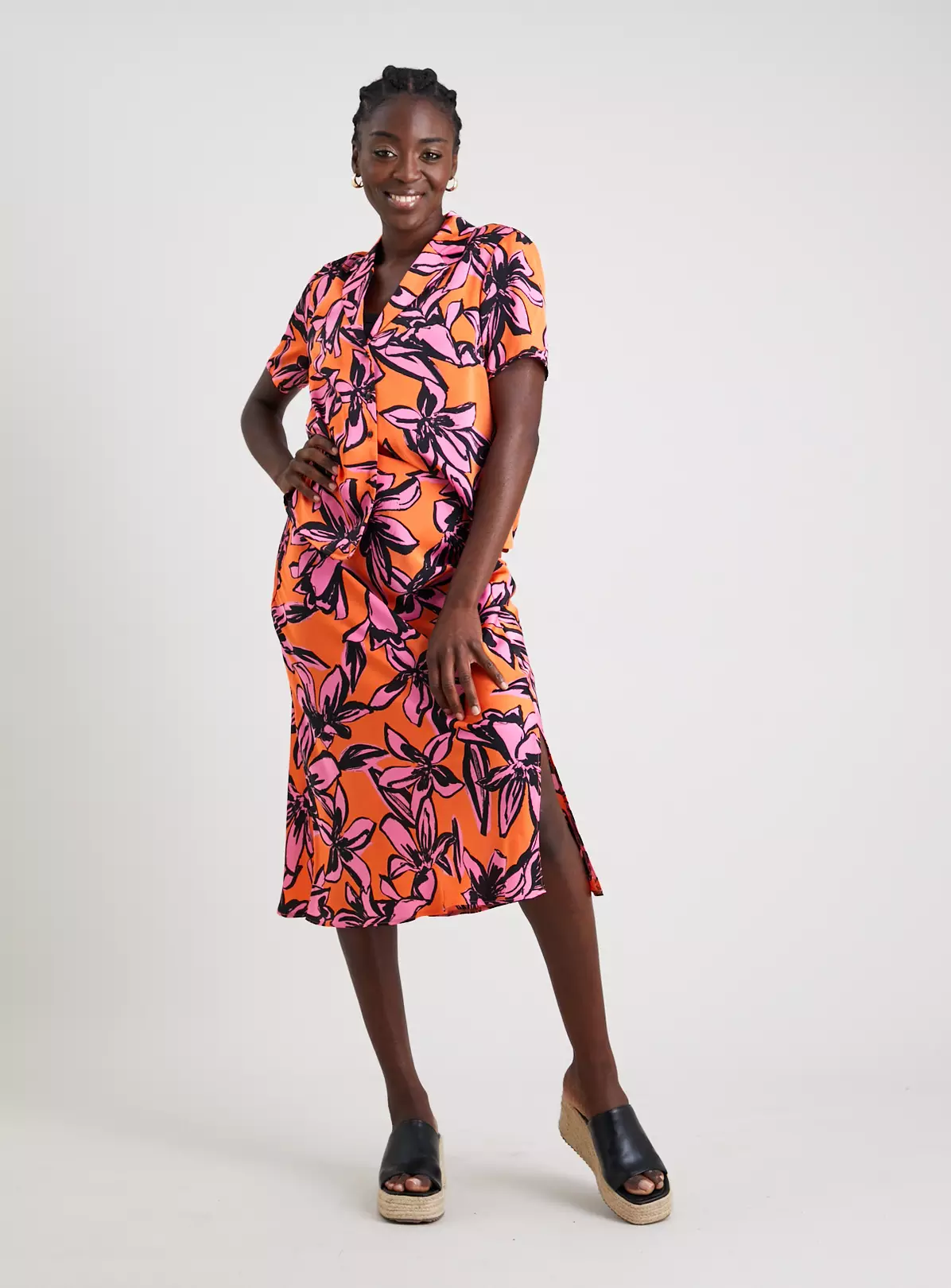 Orange Tropical Coord Shirt - 18 3 Orange Tropical Coord Shirt - 18