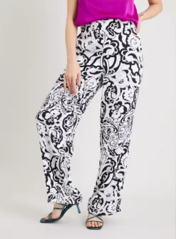 Mono Paisley Wide Leg Trousers - 24R 8 Mono Paisley Wide Leg Trousers - 24R -Cheap Zest Garb Store tuc142153539 Mono R Z001A