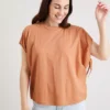 Tan Tie-Sleeve Relaxed Fit Pique Top - 10 2 Tan Tie-Sleeve Relaxed Fit Pique Top - 10 -Cheap Zest Garb Store tuc142164060 Tan R Z001A