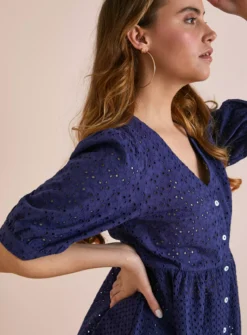 Everbelle Patched Broderie Top 10 9 Everbelle Patched Broderie Top 10 -Cheap Zest Garb Store tuc142226136 Navy R Z002A