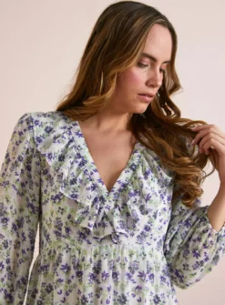 Everbelle Trellis Floral Dobby Midaxi Dress 8 -Cheap Zest Garb Store tuc142230784 Multi20Coloured R Z003A