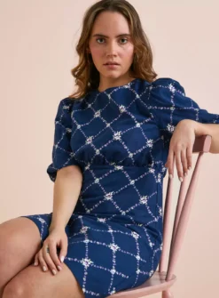 Everbelle Navy Trellis Floral Shift Dress 18 9 Everbelle Navy Trellis Floral Shift Dress 18 -Cheap Zest Garb Store tuc142230995 Navy R Z002A