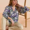 Everbelle Floral Bloom Chiffon Blouse - 14 1 Everbelle Floral Bloom Chiffon Blouse - 14 -Cheap Zest Garb Store tuc142231234 Multi20Coloured R Z001A