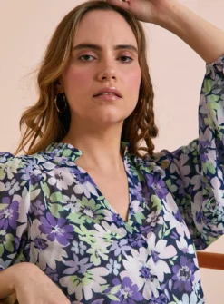 Everbelle Floral Bloom Chiffon Blouse - 18 8 Everbelle Floral Bloom Chiffon Blouse - 18 -Cheap Zest Garb Store tuc142231251 Multi20Coloured R Z003A
