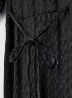 Black Crinkle Midi Dress 26 -Cheap Zest Garb Store tuc142458050 Black R Z004A