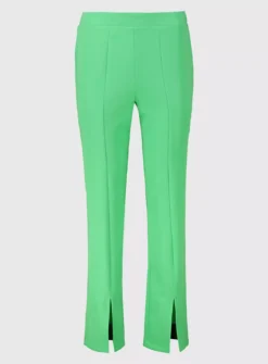 Green Split Hem Straight Leg Trouser - 16