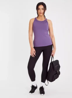 Active Purple Strappy Vest Top 12 -Cheap Zest Garb Store tuc142504950 Purple R Z002A