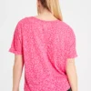 Active Pink Leopard Print Twist T-Shirt 22 -Cheap Zest Garb Store tuc142518892 Pink R Z004A