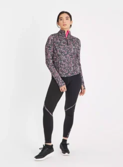 Active Leopard Print Quarter Zip Jacket 20 -Cheap Zest Garb Store tuc142520327 Multi20Coloured R Z002A