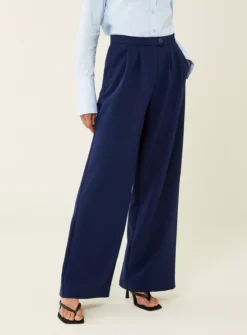 FINERY Navy Jeanne Trousers 8 -Cheap Zest Garb Store tuc142628434 Navy R Z002A