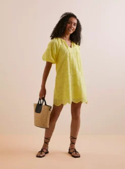 Everbelle Yellow Broderie Mini Dress 16 7 Everbelle Yellow Broderie Mini Dress 16 -Cheap Zest Garb Store tuc142750923 Yellow R Z001A