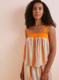 Everbelle Candy Stripe Smock Style Cami Top 16 -Cheap Zest Garb Store tuc142751168 Multi20Coloured R Z002A