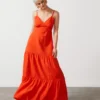 For All The Love Tiered Maxi Dress 8 -Cheap Zest Garb Store tuc142760574 Red R Z005A