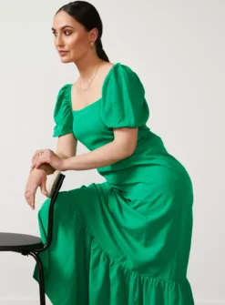 For All The Love Linen Midi Dress 16 10 For All The Love Linen Midi Dress 16 -Cheap Zest Garb Store tuc142761850 Green R Z004A