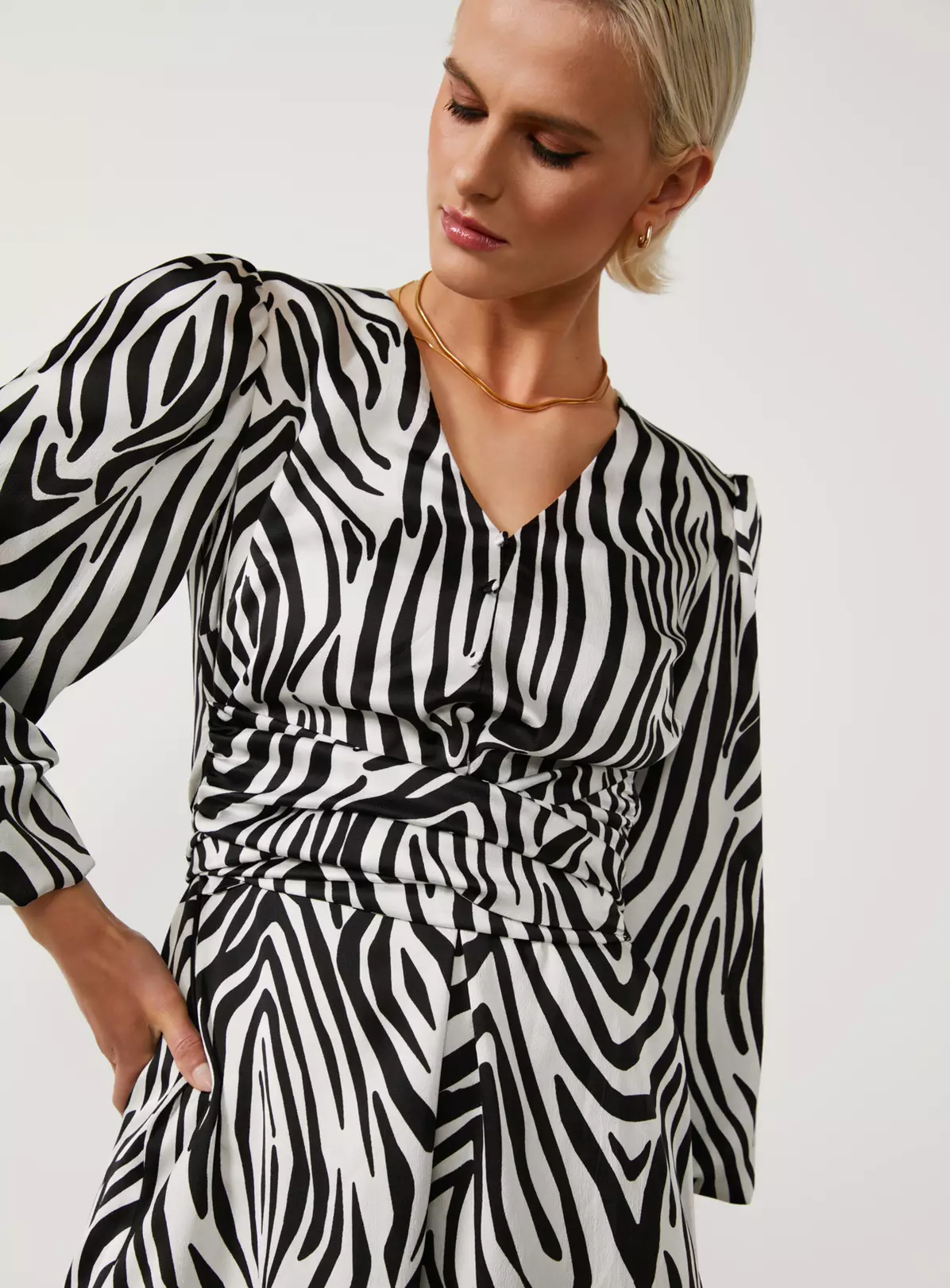 For All The Love Zebra Print Satin Tie Waist Mini Dress 6 5 For All The Love Zebra Print Satin Tie Waist Mini Dress 6 - Image 3