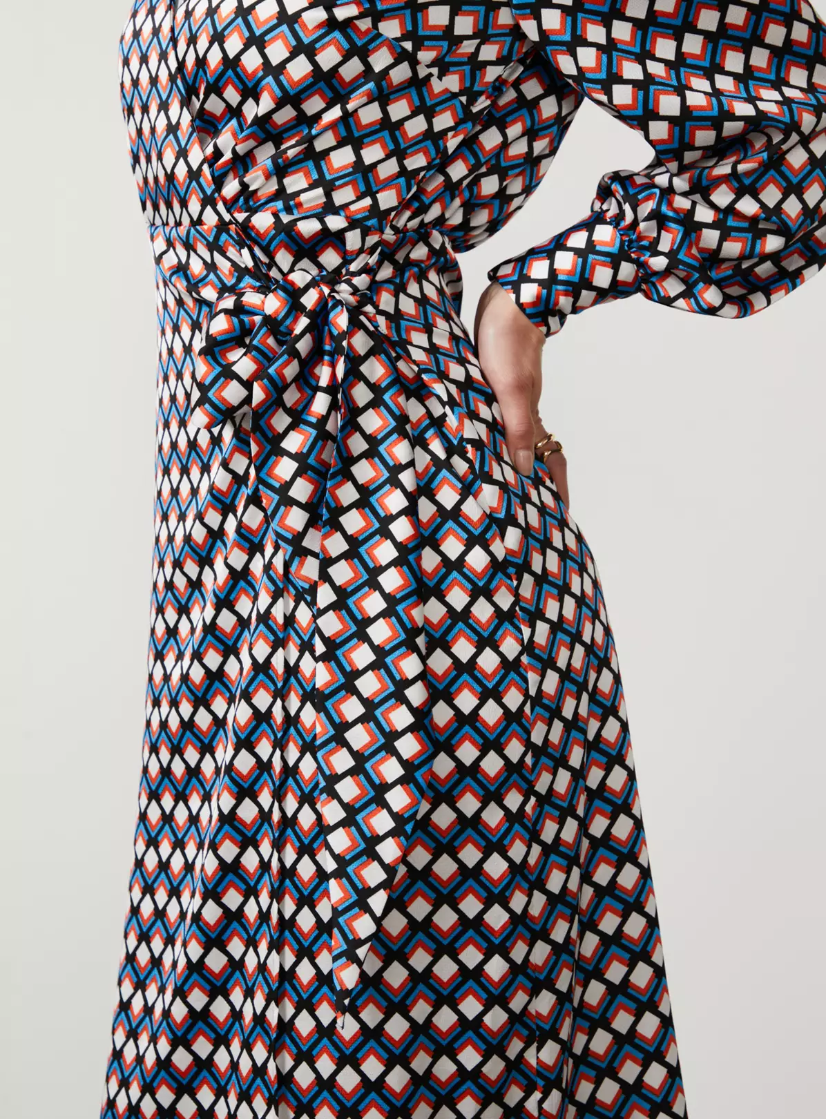 For All The Love Printed Satin Wrap Midi Dress 6 6 For All The Love Printed Satin Wrap Midi Dress 6 - Image 4