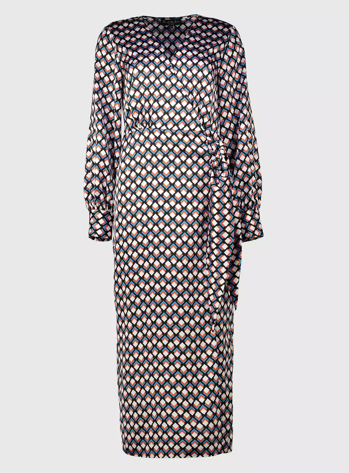 For All The Love Printed Satin Wrap Midi Dress 6 5 For All The Love Printed Satin Wrap Midi Dress 6 - Image 3