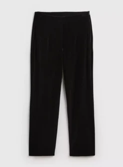 Black Tapered Velvet Coord Trousers 10L -Cheap Zest Garb Store tuc142767830 Black R Z003A
