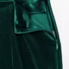 Dark Green Straight Leg Velvet Coord Trousers 22R 2 Dark Green Straight Leg Velvet Coord Trousers 22R -Cheap Zest Garb Store tuc142768162 Dark20Green R Z004A