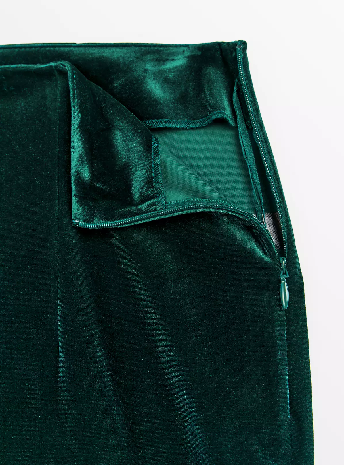 Dark Green Straight Leg Velvet Coord Trousers 22R 3 Dark Green Straight Leg Velvet Coord Trousers 22R