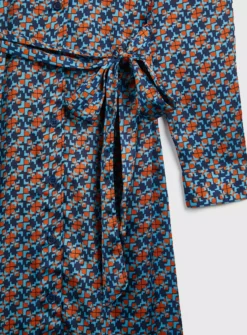 Geo Print Satin Shirt Dress 10L -Cheap Zest Garb Store tuc142817278 Multi20Coloured R Z004A