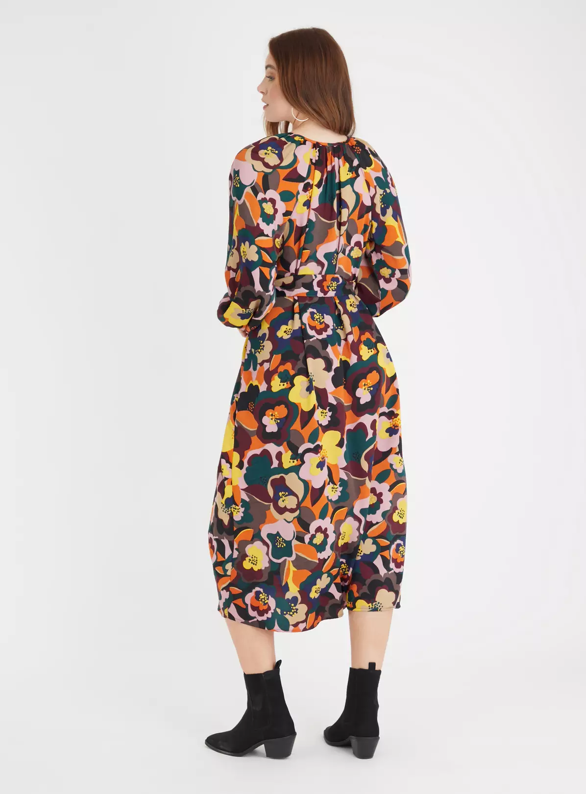 Floral Tie Waist Midi Dress 18S 4 Floral Tie Waist Midi Dress 18S - Image 2