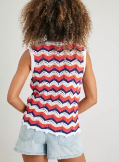 Crochet Vest Top 18 -Cheap Zest Garb Store tuc142964471 Multi20Coloured R Z005A