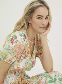 FATFACE Vivvie Paradise Floral Midi Dress 10 -Cheap Zest Garb Store tuc143016413 Ivory R Z004A