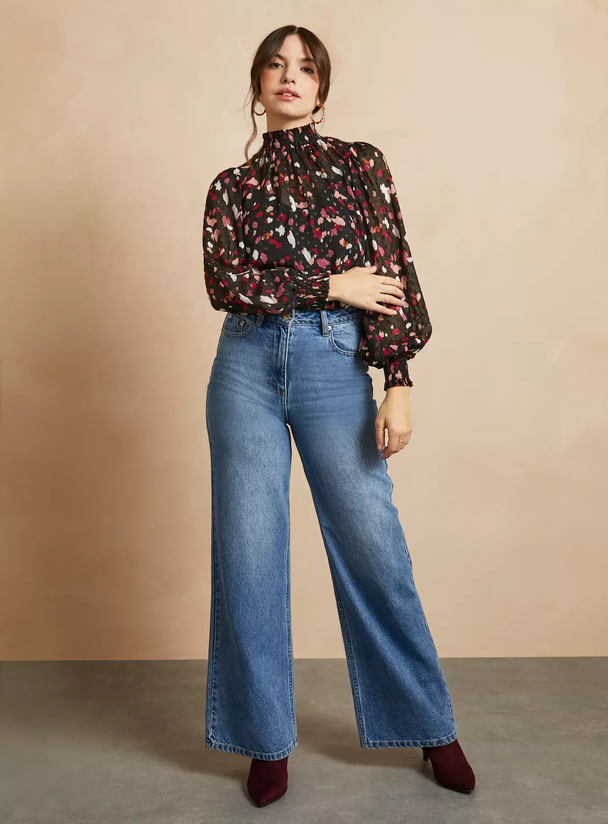 EVERBELLE Animal Floral Print Top 18 3 EVERBELLE Animal Floral Print Top 18