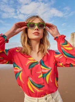 ANORAK Bananas EcoVero Cherry Top - 10 -Cheap Zest Garb Store tuc143043032 Pink R Z001A