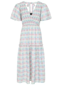 LITTLE MISTRESS Check Shirred Midaxi 16 9 LITTLE MISTRESS Check Shirred Midaxi 16 -Cheap Zest Garb Store tuc143058453 Multi20Coloured R Z003A