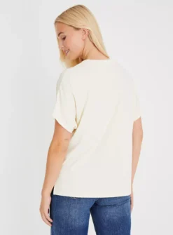 Cream Ponte Relaxed Fit Top 16